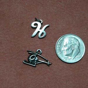 Retired James Avery Helicopter charm -- sterling